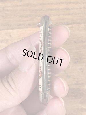 アドバタイジングキャラクターのエクソンタイガーの50〜60’sヴィンテージ折り畳みナイフ