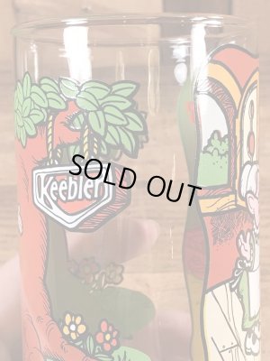 企業キャラクターのキーブラーの80年代ビンテージガラスコップ