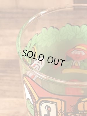 企業キャラクターのキーブラーの80年代ビンテージガラスコップ