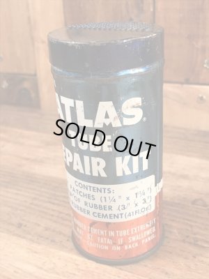 Atlas Supply社製のチューブリペアキットの40〜50’sヴィンテージTin缶