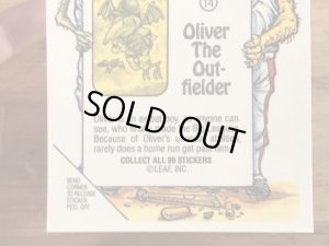 LEAF社製のベースボールモンスターの80年代ビンテージシールカード