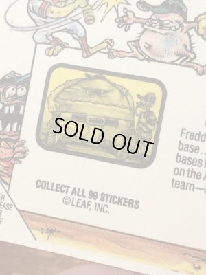 LEAF社製のベースボールモンスターの80年代ビンテージシールカード