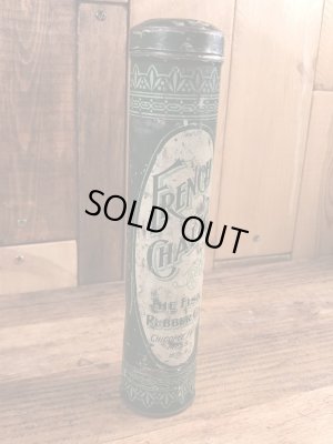 The Fisk Rubber社製のチョークの粉が入っていた30年代ビンテージブリキ缶