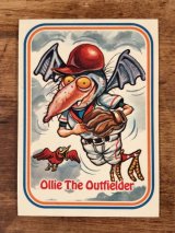 LEAF Baseball Awesome All Stars Stickers “Oliver The Outfielder” 14　ベースボールオウサムオールスターズ　ビンテージ　ステッカーカード　80年代