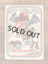 LEAF Baseball Awesome All Stars Stickers “Oliver The Outfielder” 14　ベースボールオウサムオールスターズ　ビンテージ　ステッカーカード　80年代