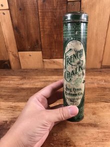 他の写真3: The Fisk Rubber “French Chalk” Tin Can　フィスクラバー　ビンテージ　ブリキ缶　10〜30年代