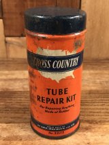 Sears Roebuck And Co “Cross Country” Tube Repair Kit Tin Can　シアーズローバックス　ビンテージ　ブリキ缶　40〜50年代