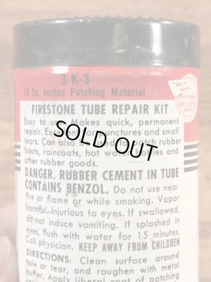 Firestoneのタイヤチューブのリペアキットが入っていた40〜50’sヴィンテージTin缶