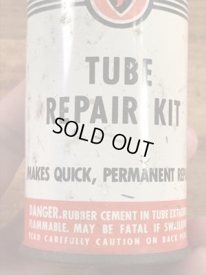 ファイヤーストーンのタイヤチューブのリペアキットが入っていた40〜50年代ビンテージブリキ缶