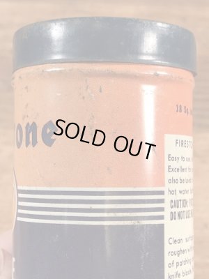 Firestoneのタイヤチューブのリペアキットが入っていた40〜50’sヴィンテージTin缶