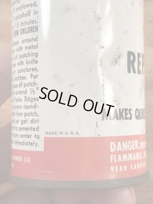 ファイヤーストーンのタイヤチューブのリペアキットが入っていた40〜50年代ビンテージブリキ缶