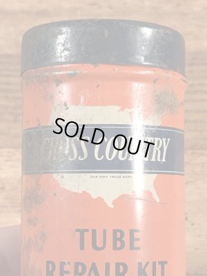 画像9: Sears Roebuck And Co “Cross Country” Tube Repair Kit Tin Can シアーズローバックス ビンテージ ブリキ缶 40〜50年代