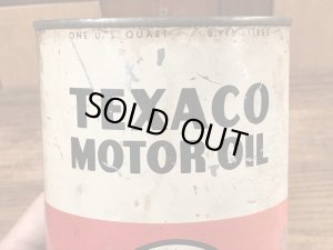 テキサコのモーターオイルの40〜50年代ビンテージブリキ缶
