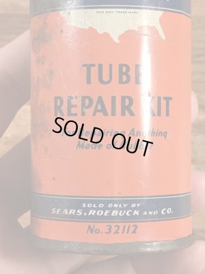 画像10: Sears Roebuck And Co “Cross Country” Tube Repair Kit Tin Can シアーズローバックス ビンテージ ブリキ缶 40〜50年代