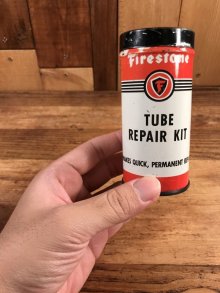 他の写真3: The Firestone Tire & Rubber “Tube Repair Kit” Tin Can　ファイヤーストーン　ビンテージ　ブリキ缶　40〜50年代