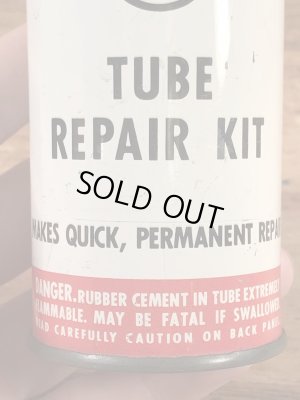 ファイヤーストーンのタイヤチューブのリペアキットが入っていた40〜50年代ビンテージブリキ缶