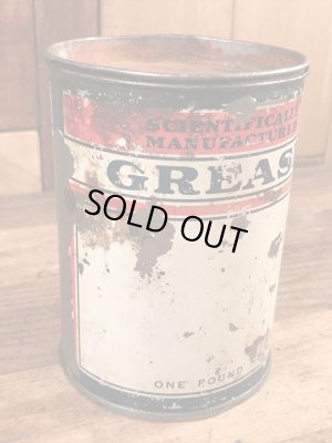 Scientifically Manufacturedのグリスが入っていた50年代ビンテージブリキ缶