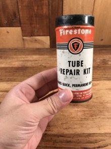 他の写真3: The Firestone Tire & Rubber “Tube Repair Kit” Tin Can　ファイヤーストーン　ビンテージ　ブリキ缶　40〜50年代