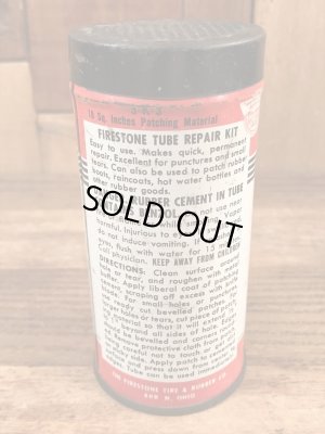 Firestoneのタイヤチューブのリペアキットが入っていた40〜50’sヴィンテージTin缶