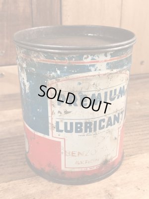 モーターオイルのプレミアムルーブリカントが入っていた50年代ビンテージブリキ缶