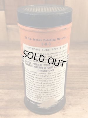 Firestoneのタイヤチューブのリペアキットが入っていた40〜50’sヴィンテージTin缶