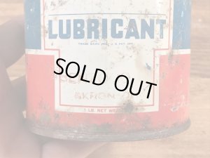 モーターオイルのPremium Lubricantが入っていた50’sヴィンテージTin缶