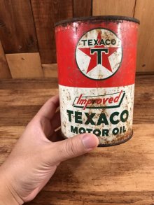 他の写真3: Improved “Texaco” Motor Oil Tin Can　テキサコ　ビンテージ　ブリキ缶　モーターオイル　40〜50年代