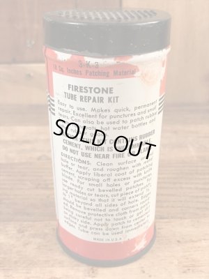 Firestoneのタイヤチューブのリペアキットが入っていた40〜50’sヴィンテージTin缶