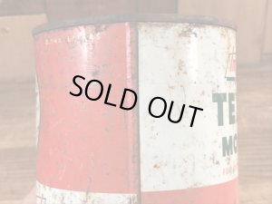 テキサコのモーターオイルの40〜50年代ビンテージブリキ缶