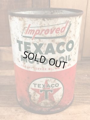 Texacoのモーターオイルの40〜50’sヴィンテージTin缶