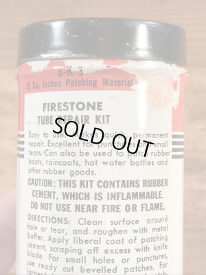 Firestoneのタイヤチューブのリペアキットが入っていた40〜50’sヴィンテージTin缶
