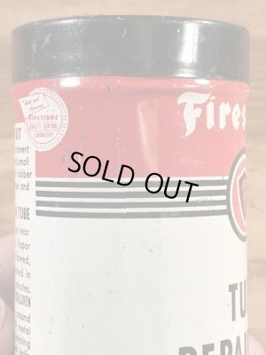 Firestoneのタイヤチューブのリペアキットが入っていた40〜50’sヴィンテージTin缶