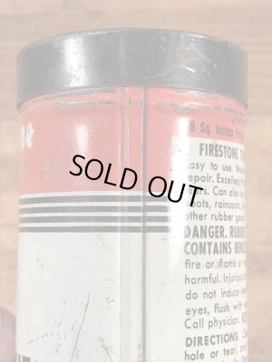 Firestoneのタイヤチューブのリペアキットが入っていた40〜50’sヴィンテージTin缶