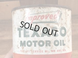 テキサコのモーターオイルの40〜50年代ビンテージブリキ缶