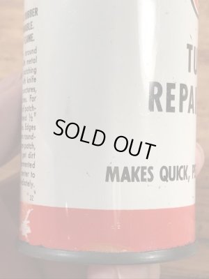 ファイヤーストーンのタイヤチューブのリペアキットが入っていた40〜50年代ビンテージブリキ缶