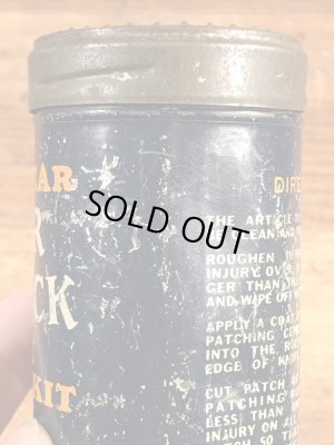 グッドイヤーのタイヤチューブのリペアキットが入っていた40〜50年代ビンテージブリキ缶