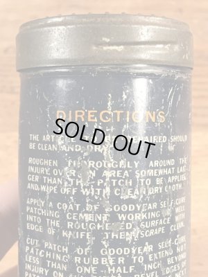 グッドイヤーのタイヤチューブのリペアキットが入っていた40〜50年代ビンテージブリキ缶