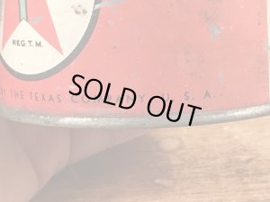 テキサコのモーターオイルの40〜50年代ビンテージブリキ缶