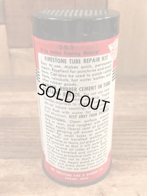 Firestoneのタイヤチューブのリペアキットが入っていた40〜50’sヴィンテージTin缶