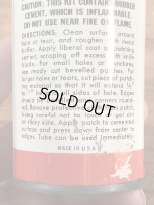 ファイヤーストーンのタイヤチューブのリペアキットが入っていた40〜50年代ビンテージブリキ缶