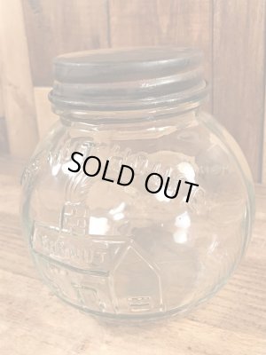 The Nut Houseのナッツが入っていた30〜40’sヴィンテージガラスボトル