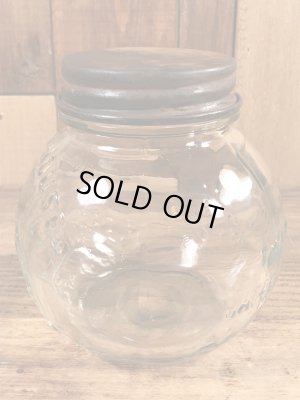 The Nut Houseのナッツが入っていた30〜40’sヴィンテージガラスボトル