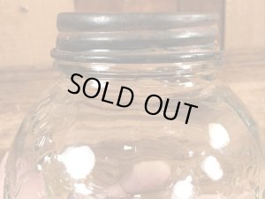 The Nut Houseのナッツが入っていた30〜40年代ビンテージガラスジャー