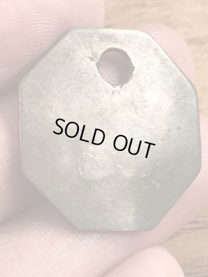 アンティークのブラス製のヴィンテージツールタグ