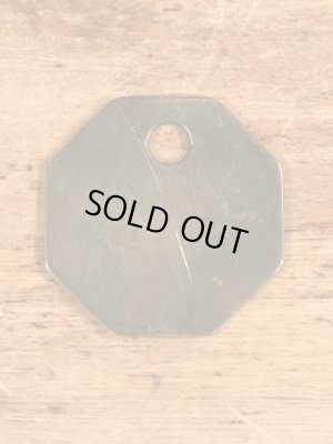 アンティークのブラス製のヴィンテージツールタグ