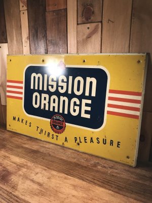 Mission Orange Sodaのメタル製の50’sヴィンテージストアサイン