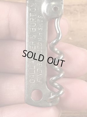 Gallagher & Burtonのウイスキーのヴィンテージボトルオープナー