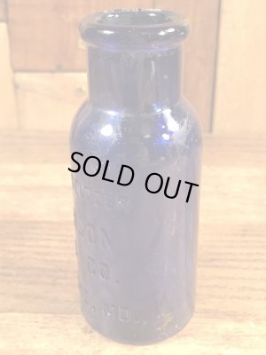 Emerson Drug Co.のBromo-Seltzerのビンテージブルーボトル