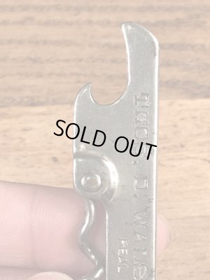 企業物の折り畳みのコークスクリューが付いたビンテージ栓抜き