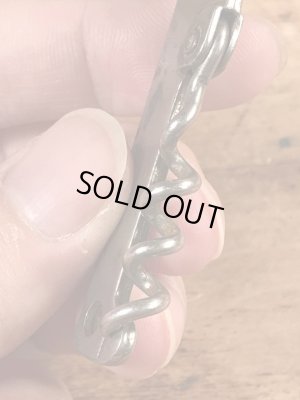 企業物の折り畳みのコークスクリューが付いたヴィンテージボトルオープナー